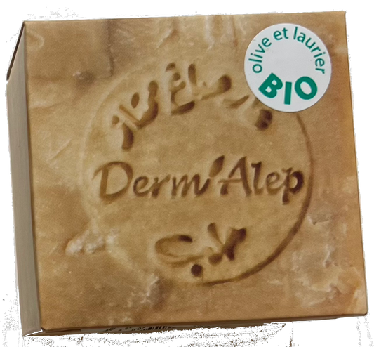 Savon d'Alep 100% huile d'olive et d'huile de baies de laurier noble Bio